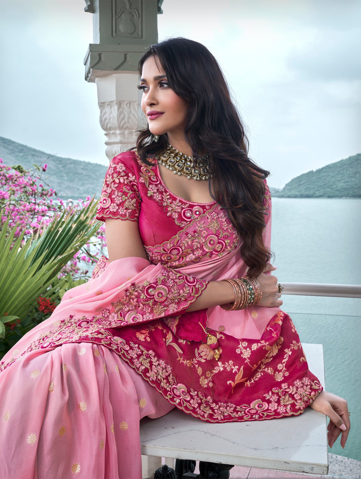 Rani Shahed Pure Tissue Silk Saree