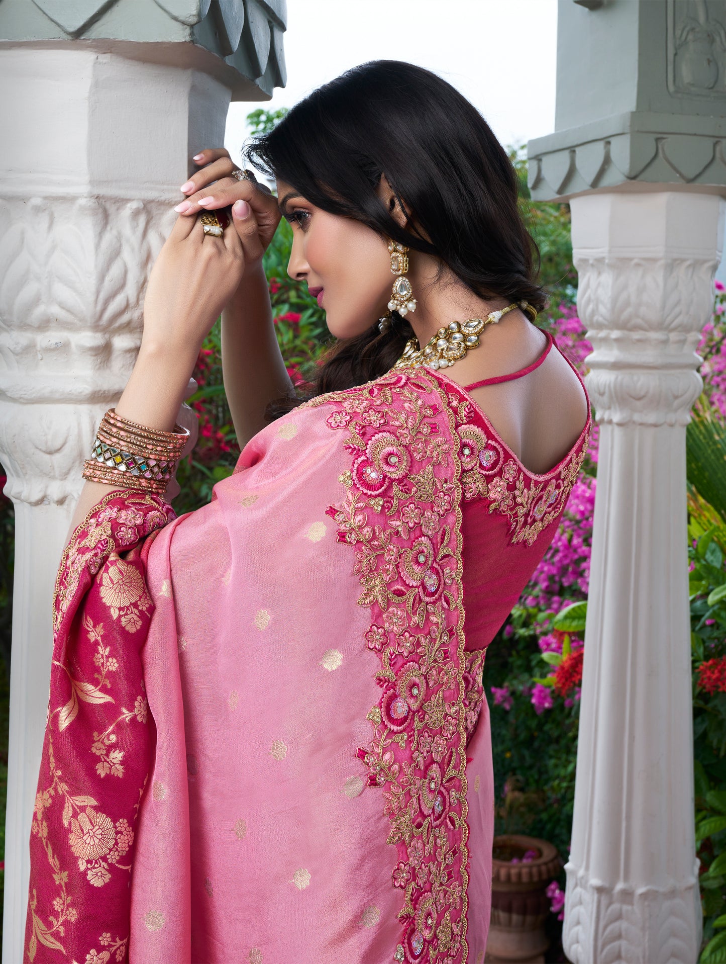 Rani Shahed Pure Tissue Silk Saree